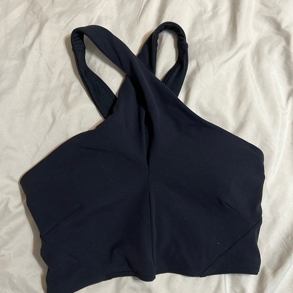 Nulu Wrap-Front Long-Line Bra
Light Support, A/B Cups size 4 BLACK